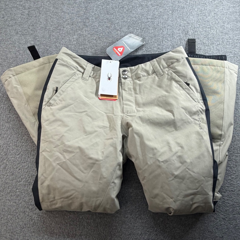 Spyder Hope Ski Pants Womens 10 Beige Cashmere PrimaLoft Bronze Level 223040 NEW